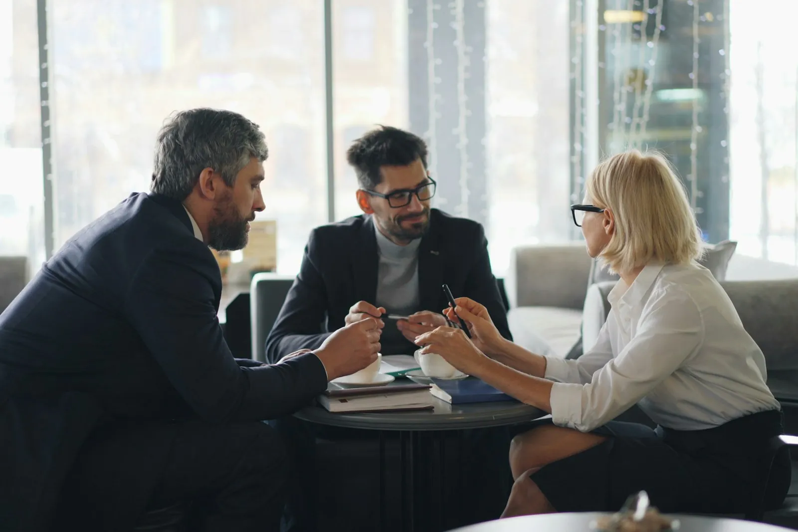 Hotel leadership team in a working meeting